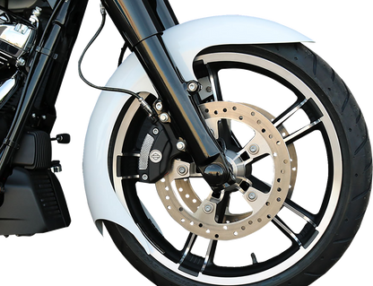 PAUL YAFFE BAGGER NATION Talon Front Fender - OEM - 16"-19" Wheel - With Satin Adapters - Touring Models TALON-OEM-14L-S