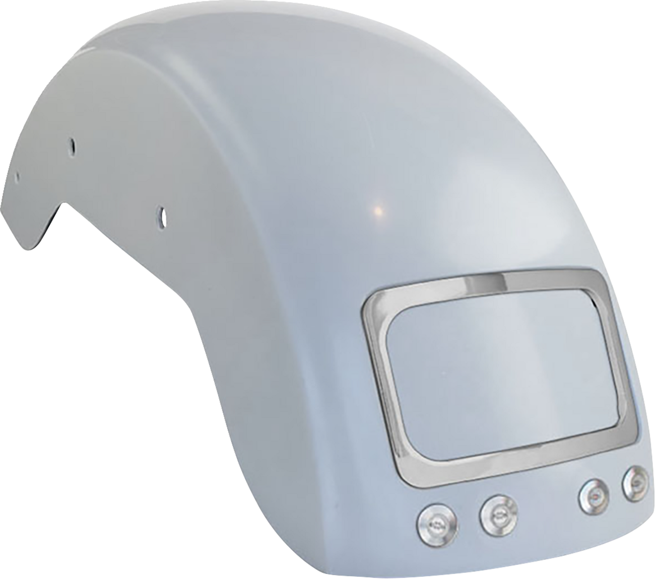 PAUL YAFFE BAGGER NATION The Fix Rear Fender - Chrome Frame Plate - Thunder Bolts - M8 Softail® CRF-M8ST-LR-TB-C