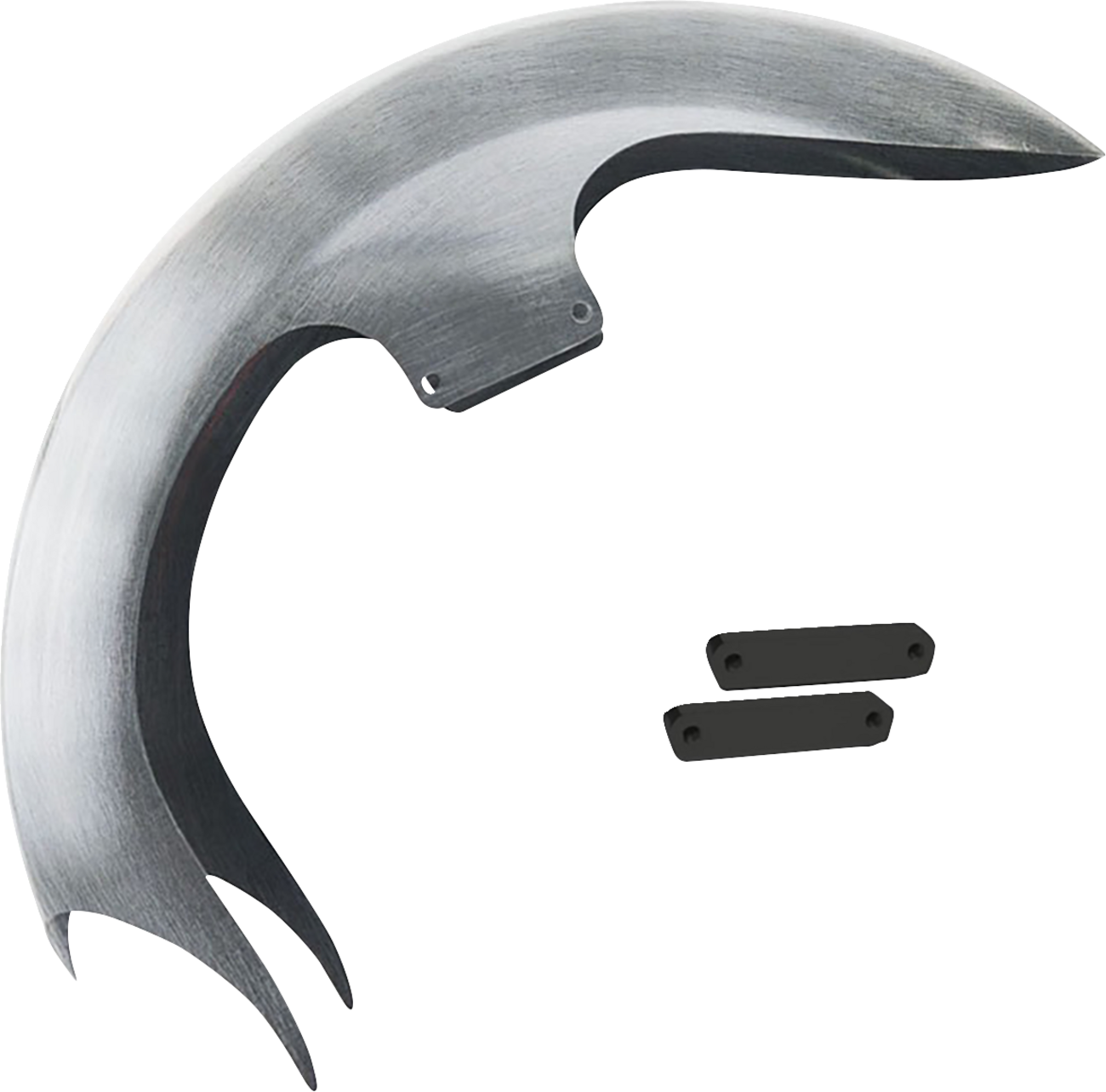 PAUL YAFFE BAGGER NATION Talon Front Fender - 26" Wheel - With Black Fender Adapters - Touring Models TALON26-14L-B