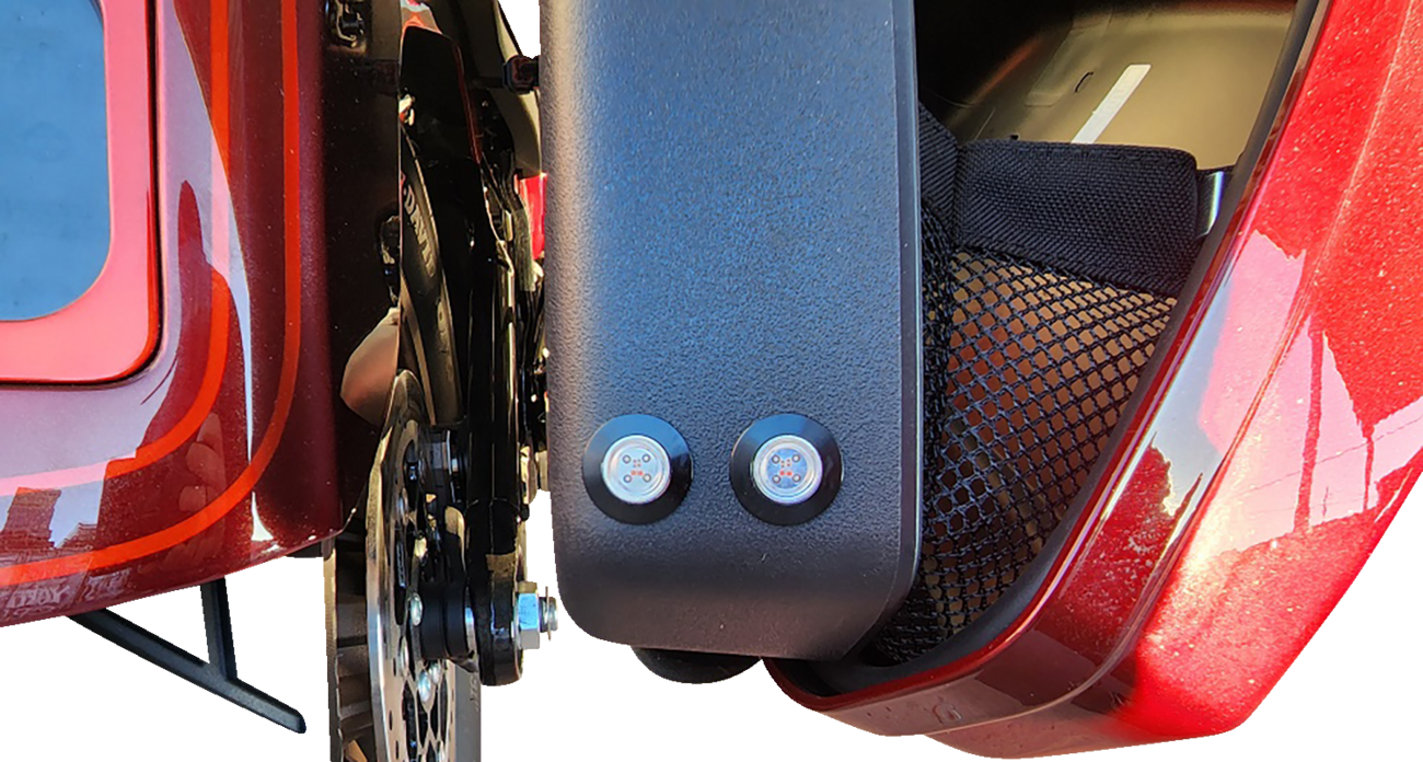 PAUL YAFFE BAGGER NATION Lightning Bolts Kit - Run/Brake/Turn - Black PYO:BB-LB-B