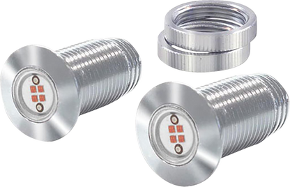 PAUL YAFFE BAGGER NATION Lightning Bolts Kit - Run/Brake/Turn - Chrome PYO:BB-LB-C