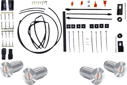 PAUL YAFFE BAGGER NATION Lightning Bolts Kit - Run/Brake/Turn - Silver PYO:BB-LB-S