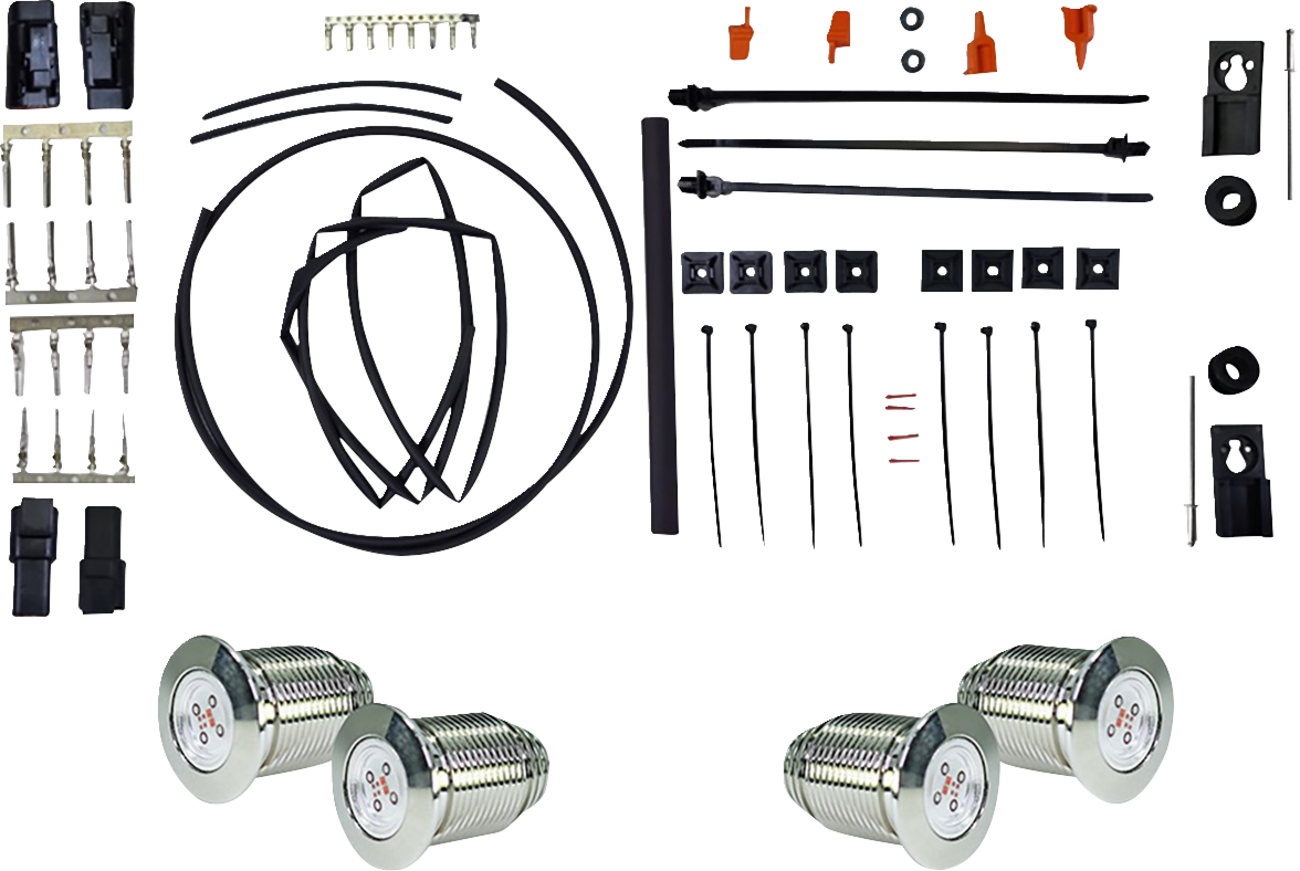 PAUL YAFFE BAGGER NATION Thunder Bolts Kit - Run/Brake/Turn - Black PYO:BB-TB-C