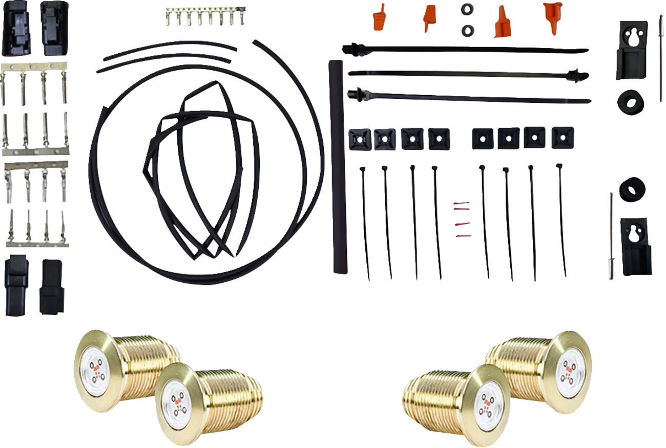 PAUL YAFFE BAGGER NATION Thunder Bolts Kit - Run/Brake/Turn - Black PYO:BB-TB-BR