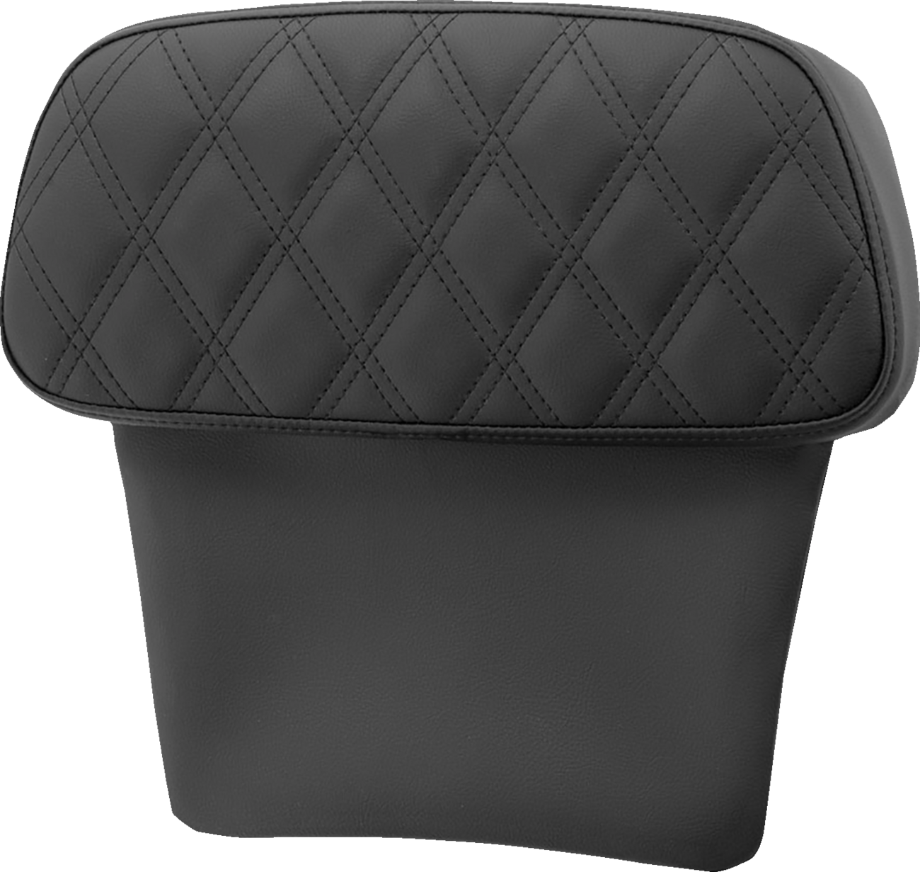 SADDLEMEN Chopped Tour Pak Backrest Pad - Step-Up - Black w/ Black Lattice Stitch - FLT/FLH '14-'23 814-07-CPACK-SU