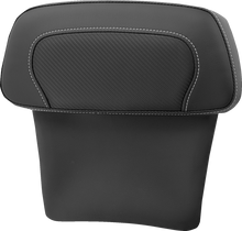 SADDLEMEN Chopped Tour Pak Backrest Pad - RoadSofa™ - Carbon Fiber Inset - FLT/FLH '14-'23 814-07-CPACK-CF