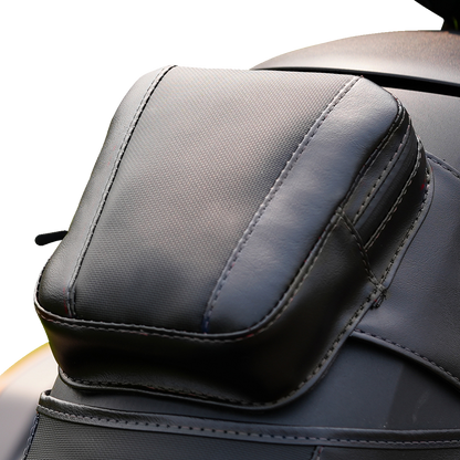 SHOW CHROME Ballistic Tank Pouch - Black w/ Black Stitch - Ryker '19-'23 H40-402CBK