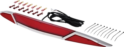 SHOW CHROME LED Trunk Light - Red Lens - Chrome - GL1800 52-970R