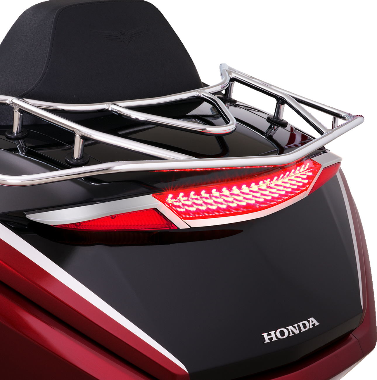 SHOW CHROME LED Trunk Light - Red Lens - Chrome - GL1800 52-970R