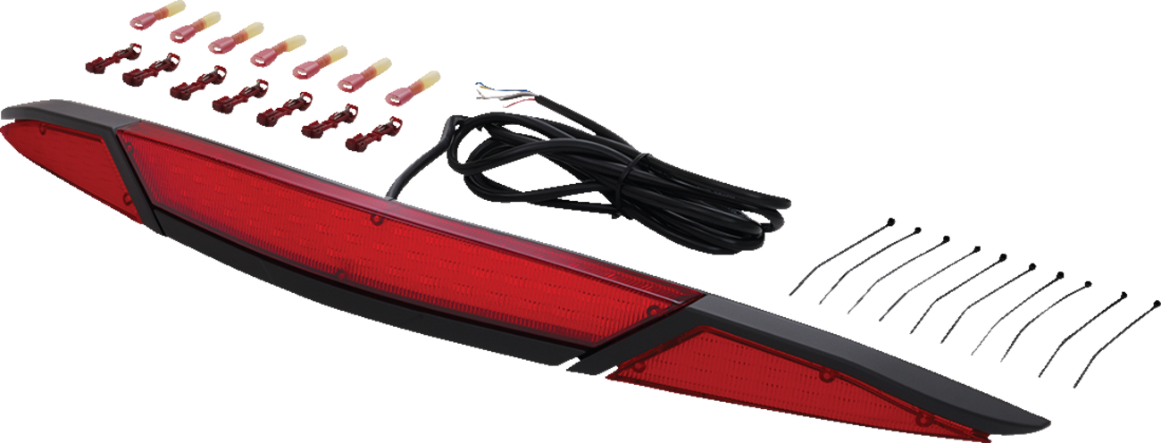 SHOW CHROME LED Trunk Light - Red Lens - Black - GL1800 52-970RBK