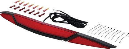 SHOW CHROME LED Trunk Light - Red Lens - Black - GL1800 52-970RBK