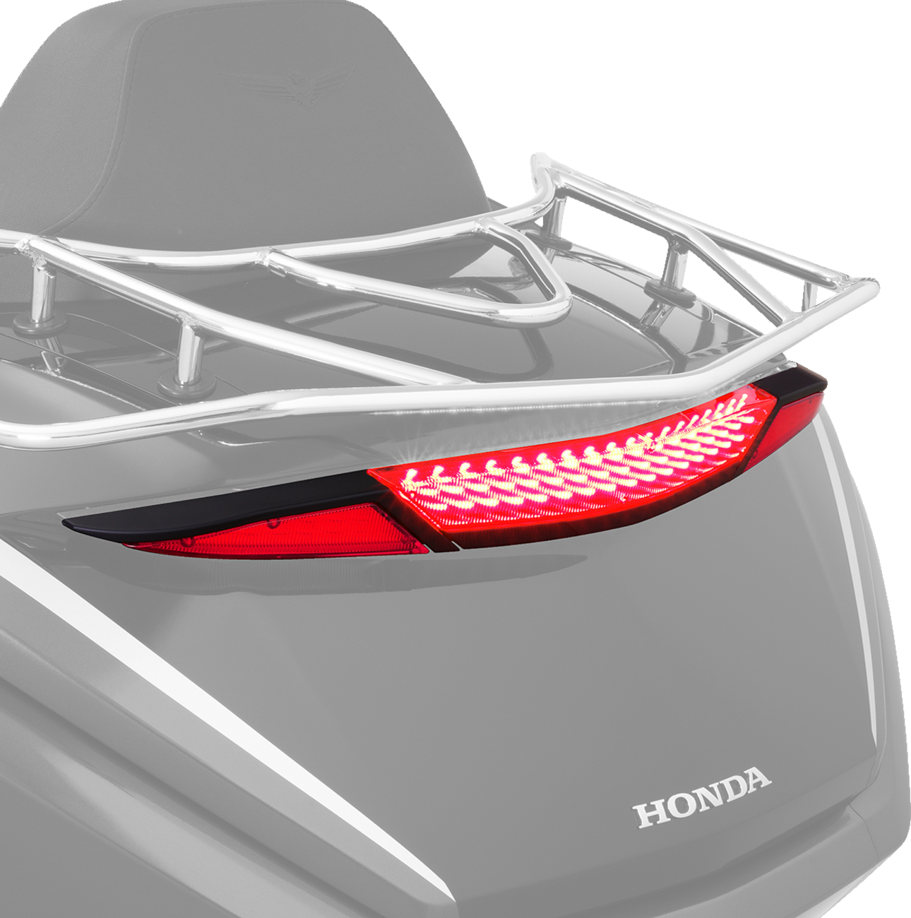 SHOW CHROME LED Trunk Light - Red Lens - Black - GL1800 52-970RBK