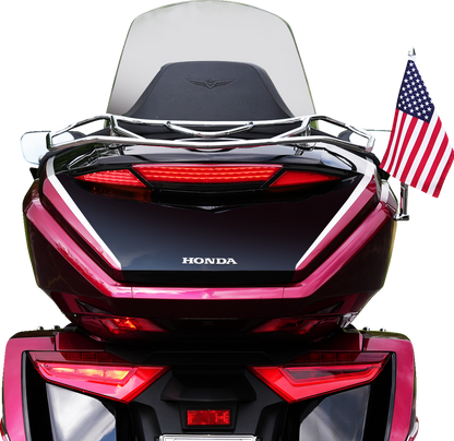SHOW CHROME LED Trunk Light - Red Lens - Black - GL1800 52-970RBK