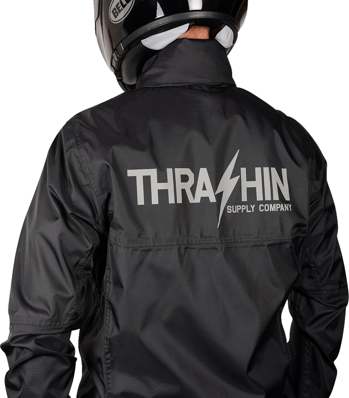 THRASHIN SUPPLY CO. Mission WP Rain Jacket - Black - Medium TMJ-15-09