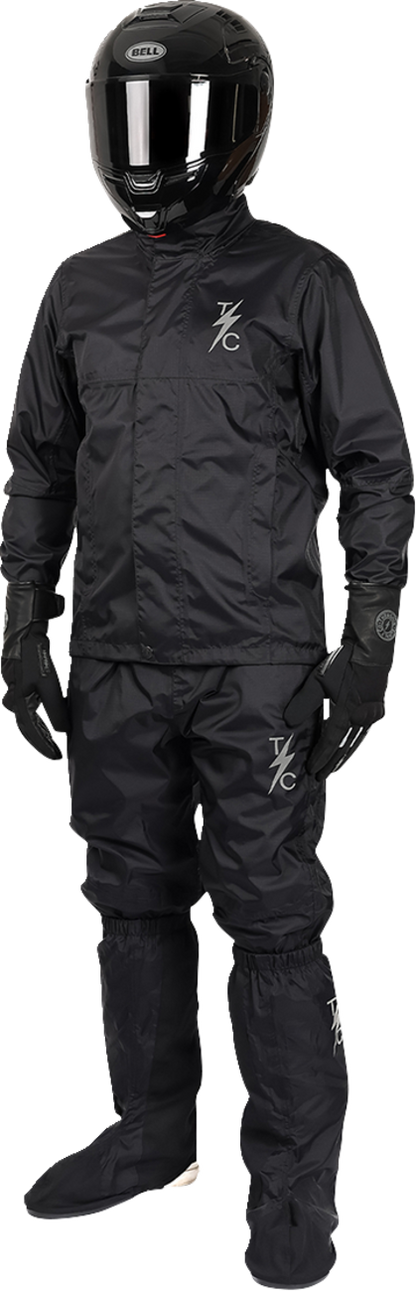 THRASHIN SUPPLY CO. Mission WP Rain Jacket - Black - Medium TMJ-15-09