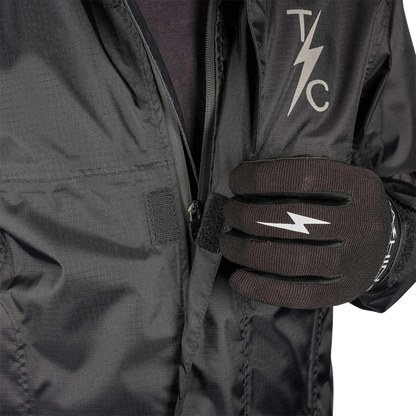 THRASHIN SUPPLY CO. Mission WP Rain Jacket - Black - Medium TMJ-15-09