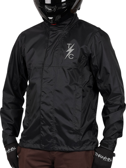 THRASHIN SUPPLY CO. Mission WP Rain Jacket - Black - 3XL TMJ-15-13