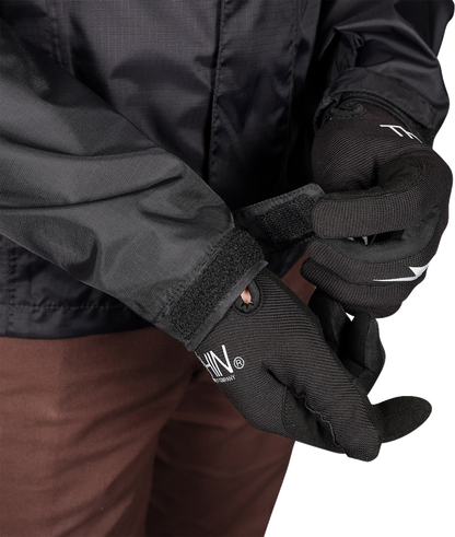 THRASHIN SUPPLY CO. Mission WP Rain Jacket - Black - Medium TMJ-15-09