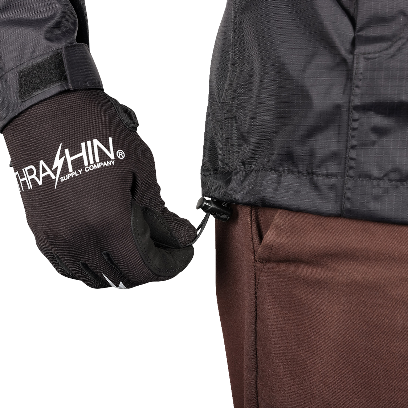 THRASHIN SUPPLY CO. Mission WP Rain Jacket - Black - 2XL TMJ-15-12