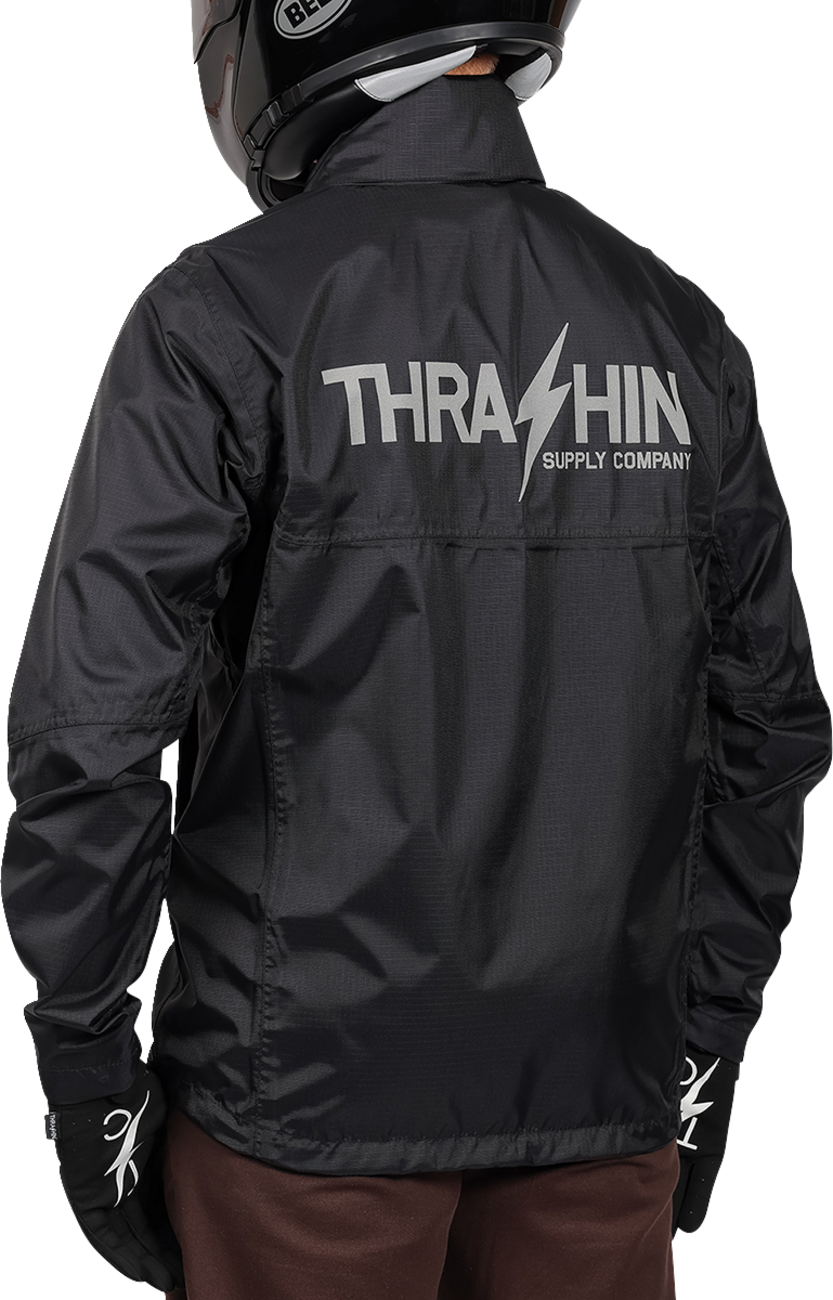 THRASHIN SUPPLY CO. Mission WP Rain Jacket - Black - 3XL TMJ-15-13