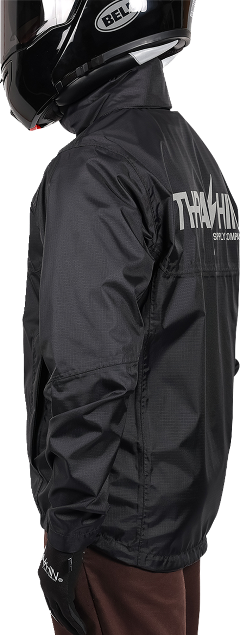 THRASHIN SUPPLY CO. Mission WP Rain Jacket - Black - 3XL TMJ-15-13