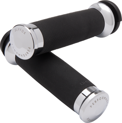 SLYFOX Grips - TBW - Chrome CC-85-CH-FL-FOX