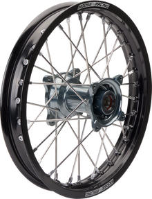MOOSE OFFROAD Wheel Assembly - SX-1 - Complete - Rear - Black Wheel/Gray Hub - 19x2.15 - Gas Gas/KTM/Husqvarna MR-21519-BKGY