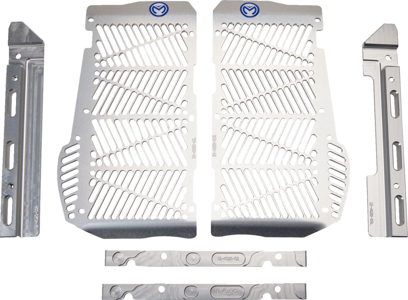 MOOSE OFFROAD Billet Radiator Guards - Silver - Beta 12-4020