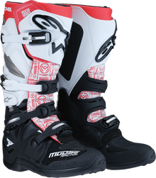 MOOSE OFFROAD Tech 7 Boots - Black/White/Red - US 8 0212024-1225-8
