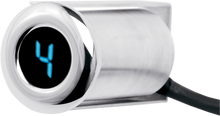DAKOTA DIGITAL Auto Programming Gear Indicator - Fairing Flush Mount - Chrome - Blue Display PGR-1000-F