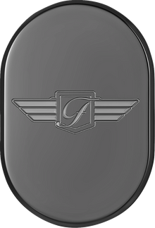 FIGURATI DESIGNS Antenna Cover - Right Rear Fender - FD Logo - Black FD-01-AC-BLK-RT