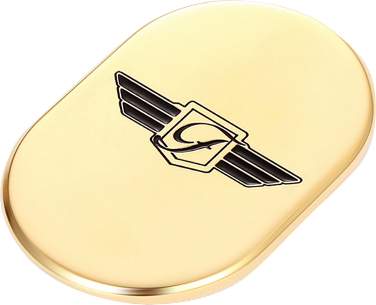 FIGURATI DESIGNS Antenna Cover - Left Rear Fender - FD Logo - Gold FD-01-AC-GLD-LT