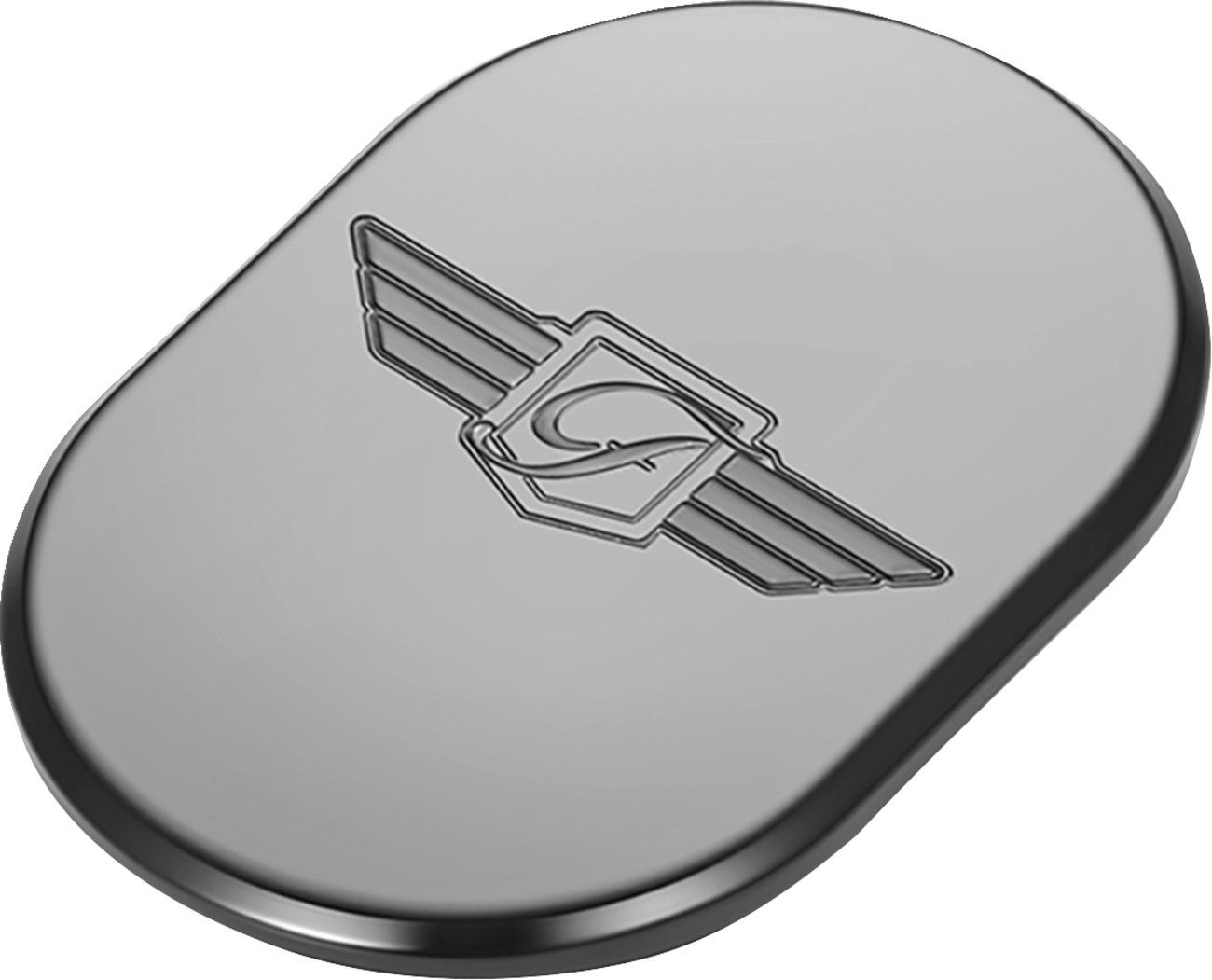 FIGURATI DESIGNS Antenna Cover - Right Rear Fender - FD Logo - Black FD-01-AC-BLK-RT