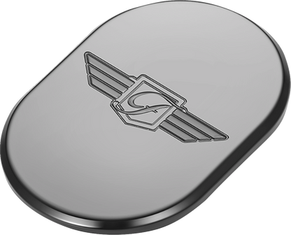 FIGURATI DESIGNS Antenna Cover - Right Rear Fender - FD Logo - Black FD-01-AC-BLK-RT