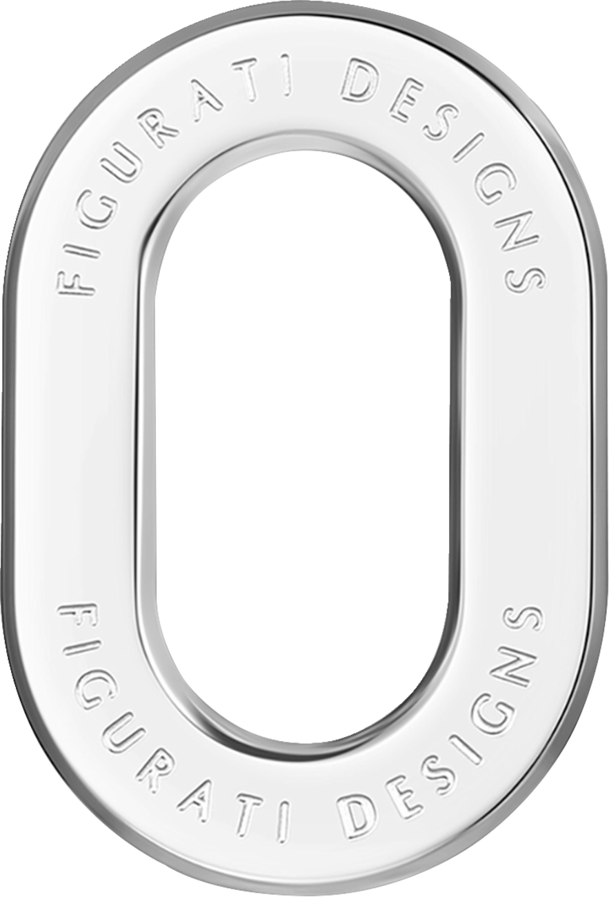 FIGURATI DESIGNS Antenna Ring - Left Rear Fender - Smooth - Chrome FD60-ANTRG-SS-LT