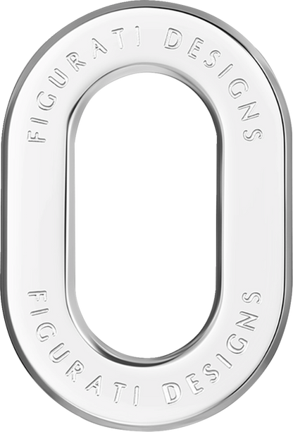 FIGURATI DESIGNS Antenna Ring - Left Rear Fender - Smooth - Chrome FD60-ANTRG-SS-LT