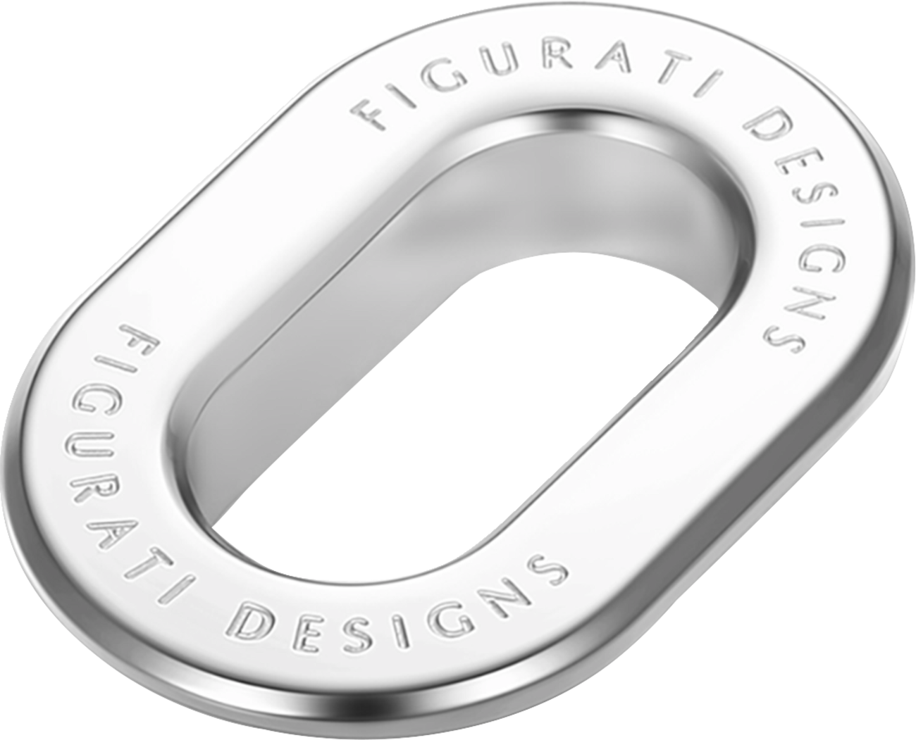 FIGURATI DESIGNS Antenna Ring - Left Rear Fender - Smooth - Chrome FD60-ANTRG-SS-LT