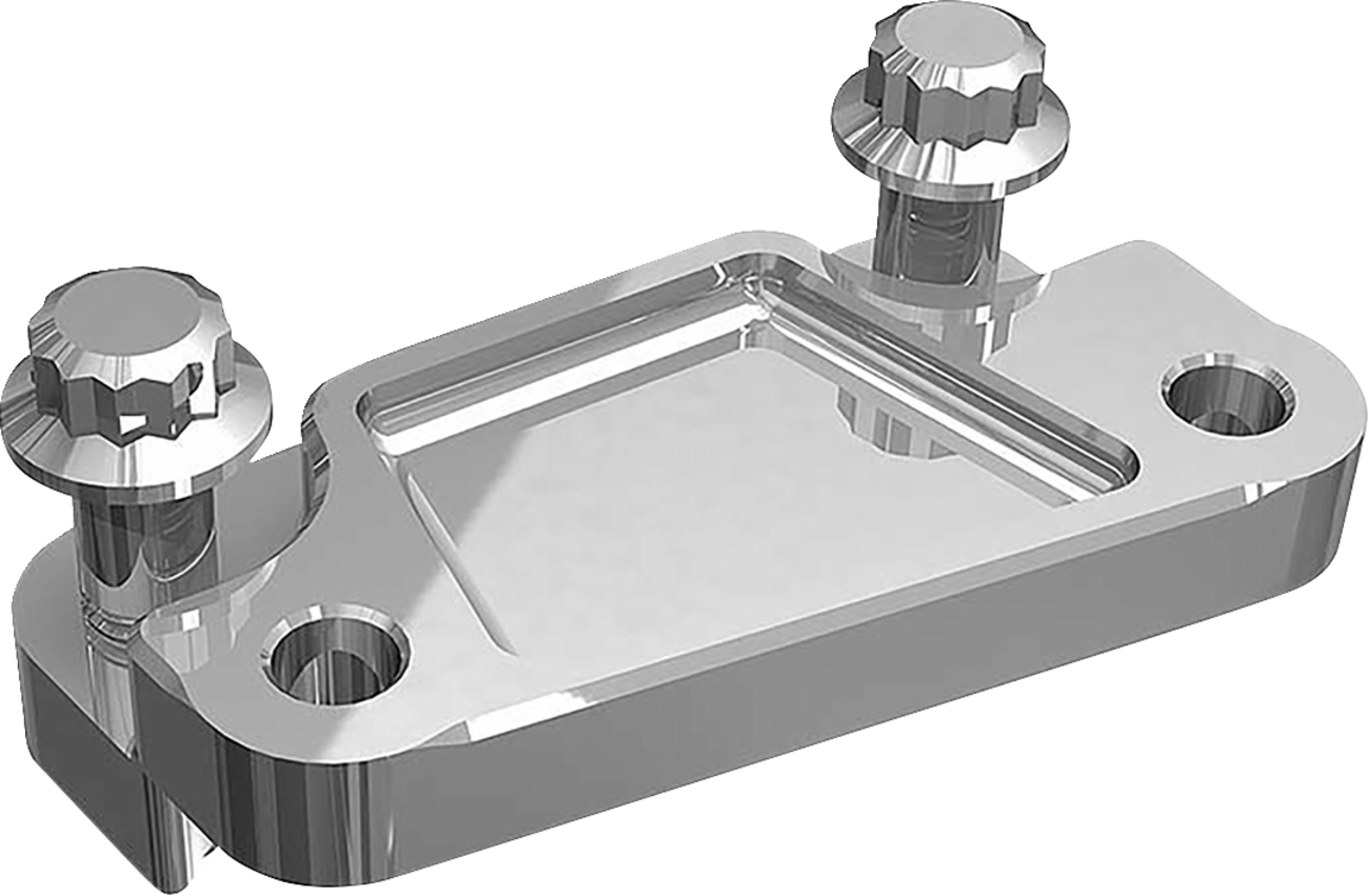 HAWG HALTERS Axial Caliper Mount Adapter Bracket - Chrome FBAXCC-13LH