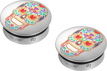 FIGURATI DESIGNS Docking Cover - Short - Mirror Polished - Sugar Skull FD30-DC-25-30-SS