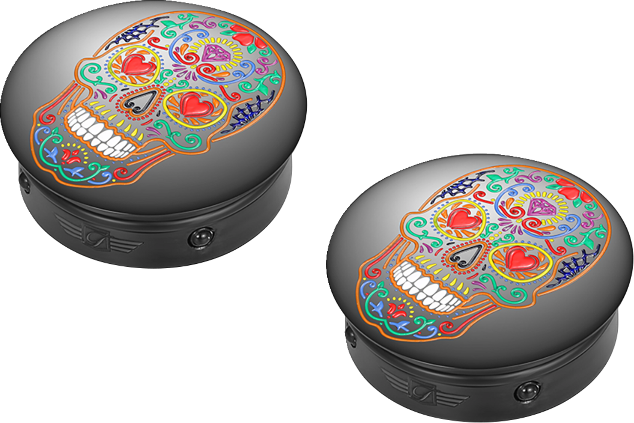 FIGURATI DESIGNS Docking Cover - Short - Black - Sugar Skull FD30-DC-25-30-BLK