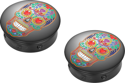 FIGURATI DESIGNS Docking Cover - Short - Black - Sugar Skull FD30-DC-25-30-BLK