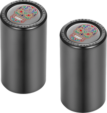 FIGURATI DESIGNS Docking Cover - Long - Black - Sugar Skull FD30-DC-25-45-BLK