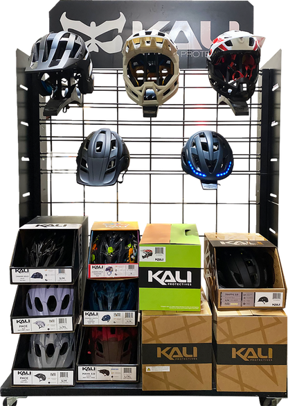 KALI Bicycle Helmet Display - Rolling Rack 010116111
