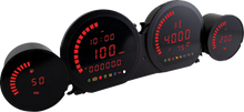 KOSO NORTH AMERICA HD-03L - Four-Piece LED Gauge Kit - Red Display BA064921