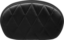 LE PERA Sissy Bar Pad - Medium - Diamond - Shiny Black L-SBP02DM-SH