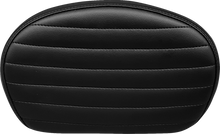 LE PERA Sissy Bar Pad - Medium - Pleated - Dull Black L-SBP02PT-DULL