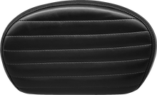 LE PERA Sissy Bar Pad - Medium - Pleated - Shiny Black L-SBP02PT-SH