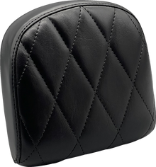LE PERA Sissy Bar Pad - Small - Diamond - Shiny Black L-SBP03DM-SH