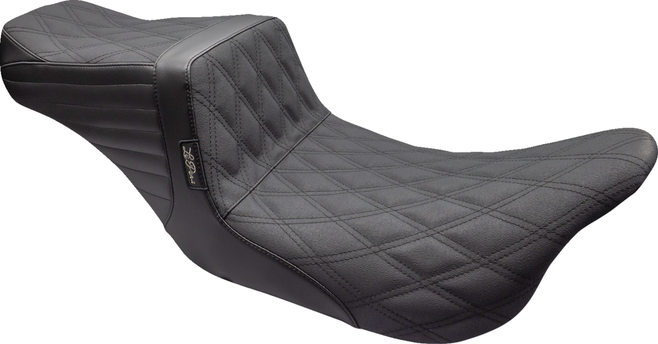 LE PERA Tailwhip Seat - Double Diamond w/ Grip Tape - Black - FL '08-'23 LK-587DDGP