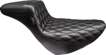 LE PERA Kickflip Daddy Long Legs Low Rider Seat - Double Diamond - Black - FL/FX '18-'24 LYR-590DLDD